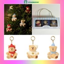 【韓国スタバ】24ホリデー★Holiday Bearista Keychain Set